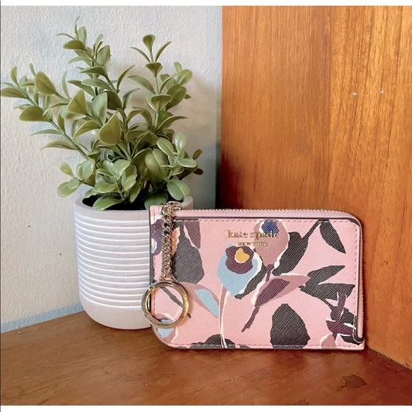 kate spade Bags Kate Spade Ltd Ed Cameron Paper Rose Wallet Card Holder Key Pink Nwot Dust Bag Poshmark